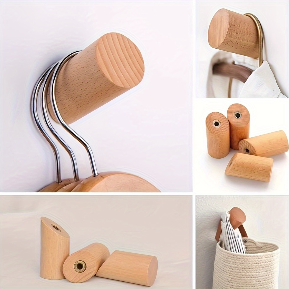 Wooden Clothes Hooks 