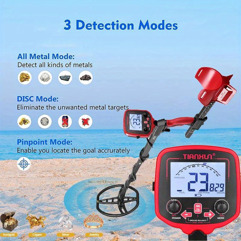 1pc Tx 850l Detector Metales Profesional Profundidad - Temu