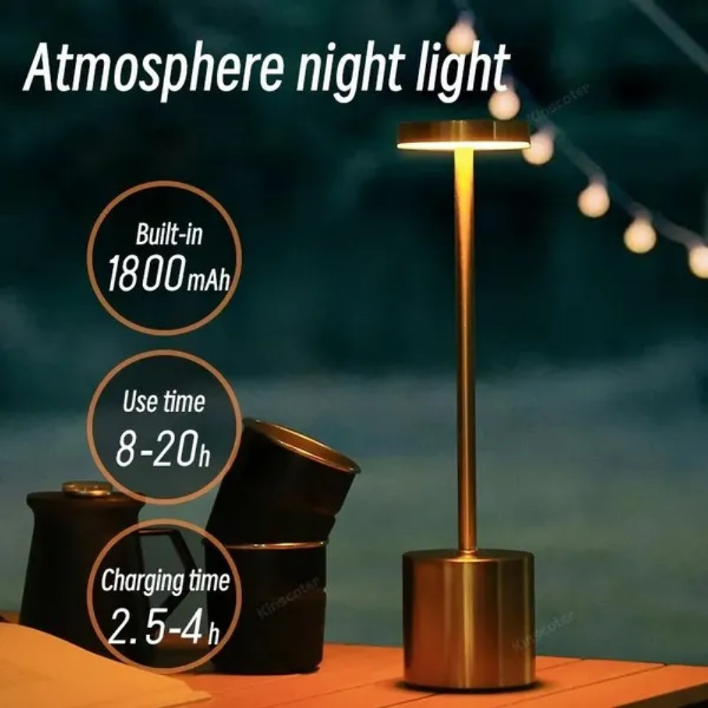 1 Pack Lampe De Bureau LED Sans Fil Moderne - Lumière De Nuit Tactile  Rechargeable 2000mAh Pour Dîners En Couple, Restaurants Et Chambres - Temu  Belgium