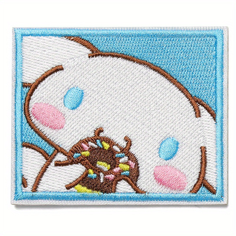 TAKARA TOMY 1pc Kawaii Cartoon Patch For Men, Fashion Embroidery Patch For Clothes Backpack Hat