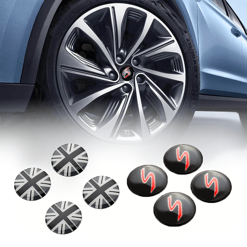 Resin Car Rim Wheel Center Hub Cover Stickers Mini - Temu