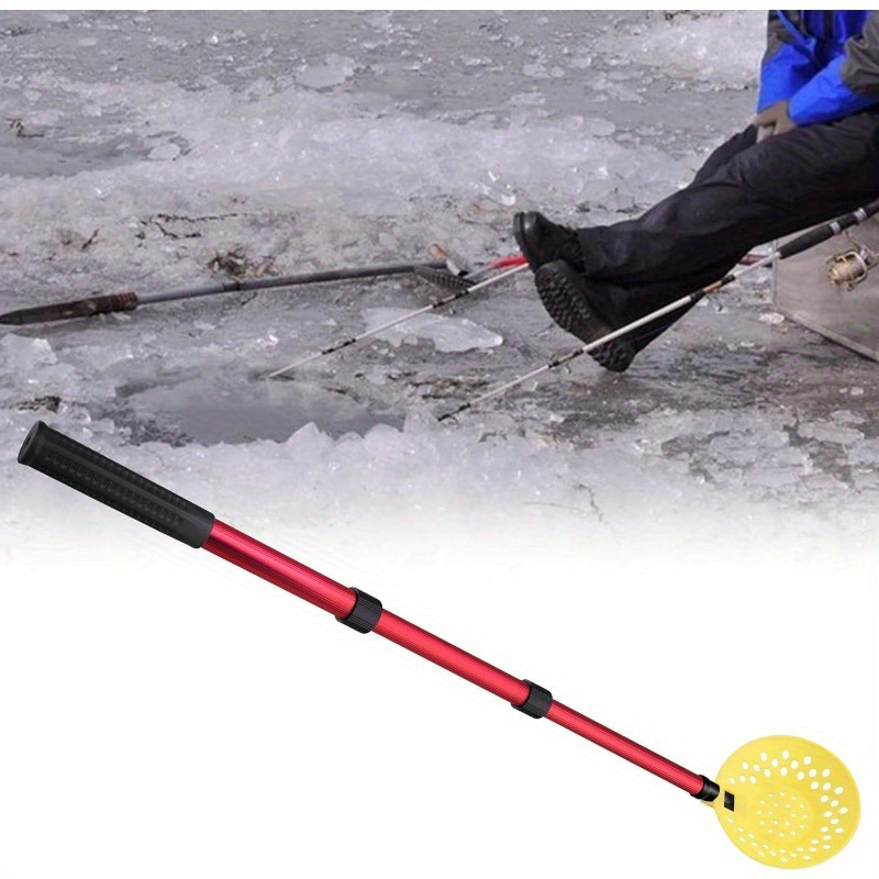 1pc Ice Fishing Skimmer Scoop, Adjustable Ice Fishing Scoop With Long  Handle, Ice Fishing Tackle
