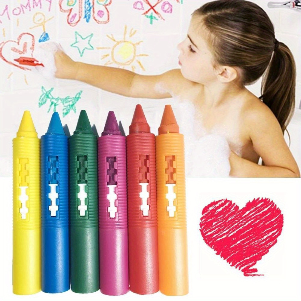 Bath Crayons Set Bathtub Crayons Washable Easy Clean - Temu