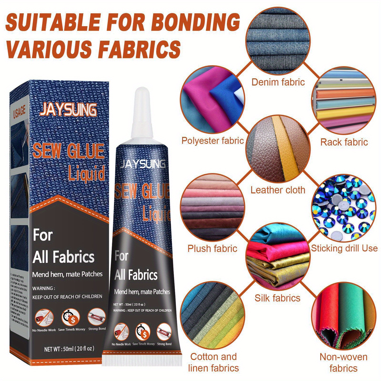 Upgraded Artificial Leather Fabric Glue Soft Strong - Temu