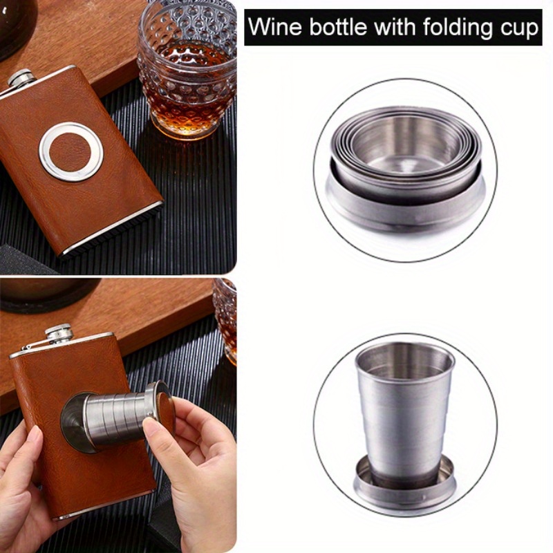 Hip Stainless Steel Jug Shape Wine Pot Gift - Temu