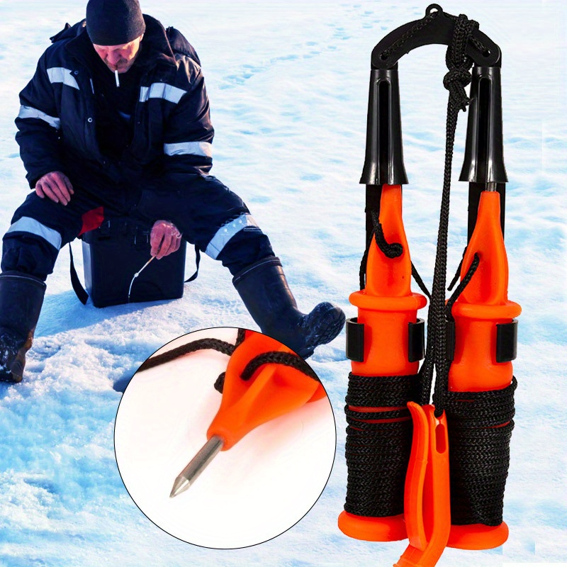 Ice Fishing Pick Ergonomic Sharp Emergency Ice Pick - Temu