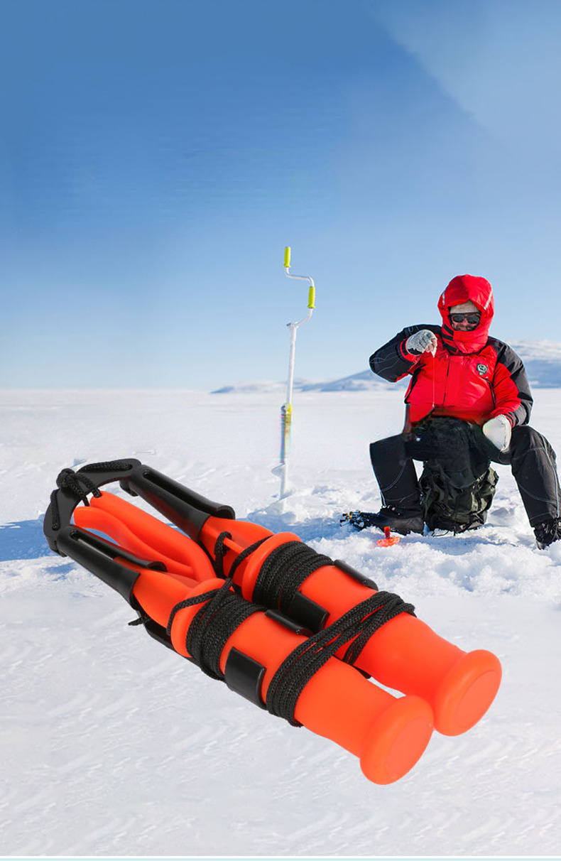 Lifesaving Ice Cone Ice Surface Rescue Crawling Aid Ice - Temu