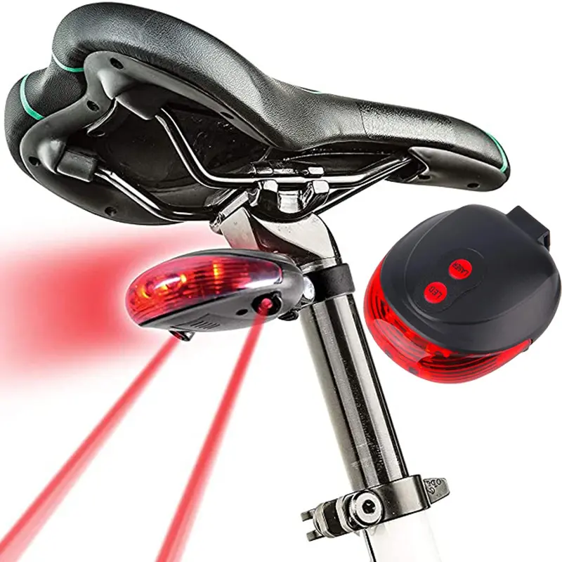 1pc Fahrrad Laser-Rücklichter, Mountainbike 5 LED Parallel Line