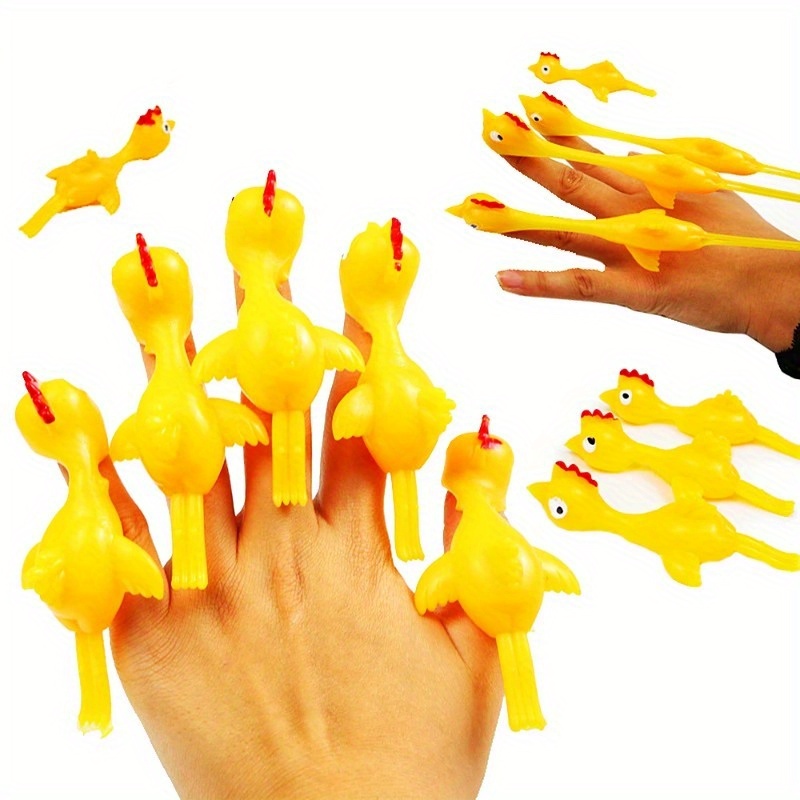 Hot Sale lumière doigt en caoutchouc blague Flying Toy doigt de