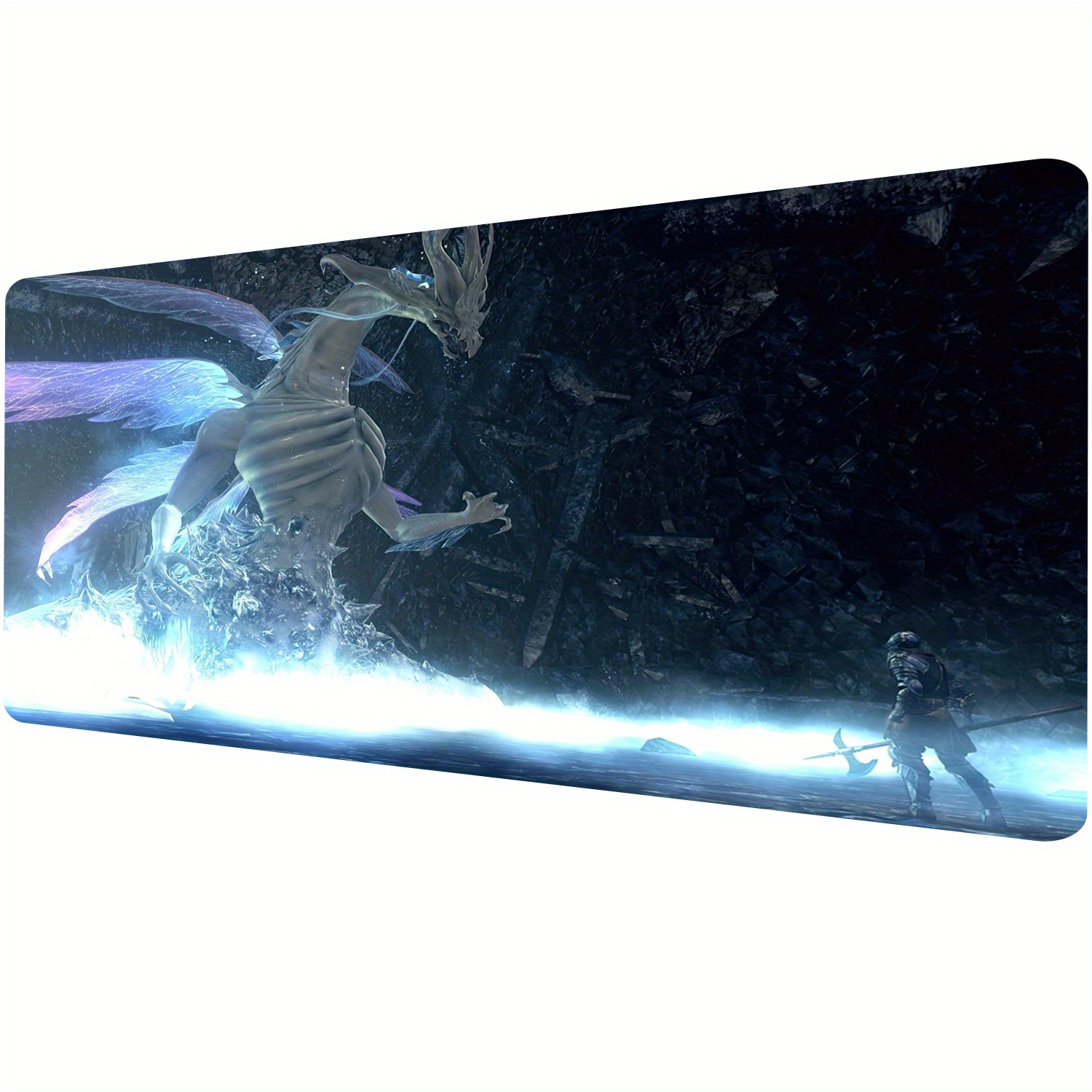 1pc Large Size Fantasy Magic Playmat, Anime Game Tabletop Gaming Mats,  Dinosaur With Wing Mats Suit For MTG DTCG CCG RPG Card Game Accessories,  Multip