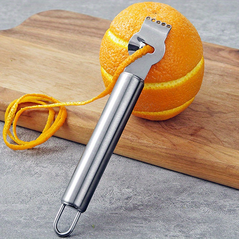 Lemon Zester Tool for Kitchen - Citrus Zester Tool with Channel  Knife,Orange Zester Grater with Handle,Citrus Peeler for Cocktails
