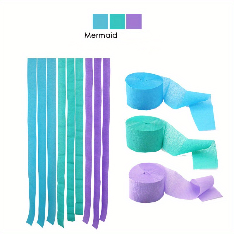 3/6 Colorful Crepe Paper Rolls Streamers Birthday Party - Temu