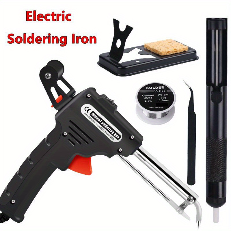 60w Automatic Soldering Gun Kit Perfect Electronics Diy Projects - Tools &  Home Improvement - Temu