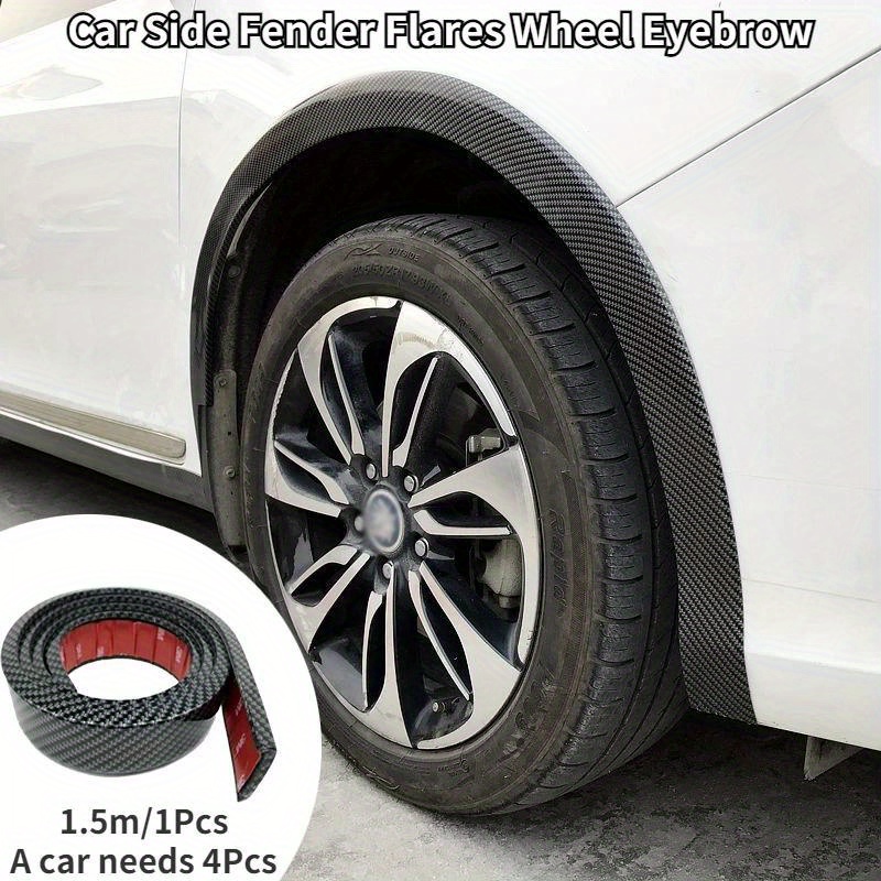 4 PCS Universal Wheel Eyebrow Car Fender Flares Mudguard Lip Body Kit  Protector Cover Mud Guard for Universal cars