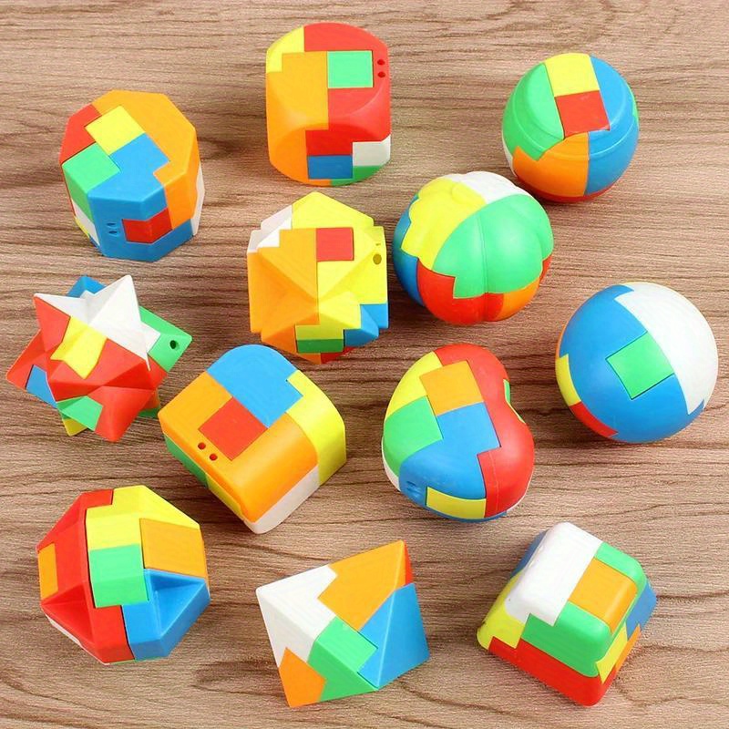 

10pcs Magic Balls Cube Puzzle Maze Toys, Fun Brain Game Challenge Toys, Balance Educational Toys Party Favors Classroom Loot Bag
