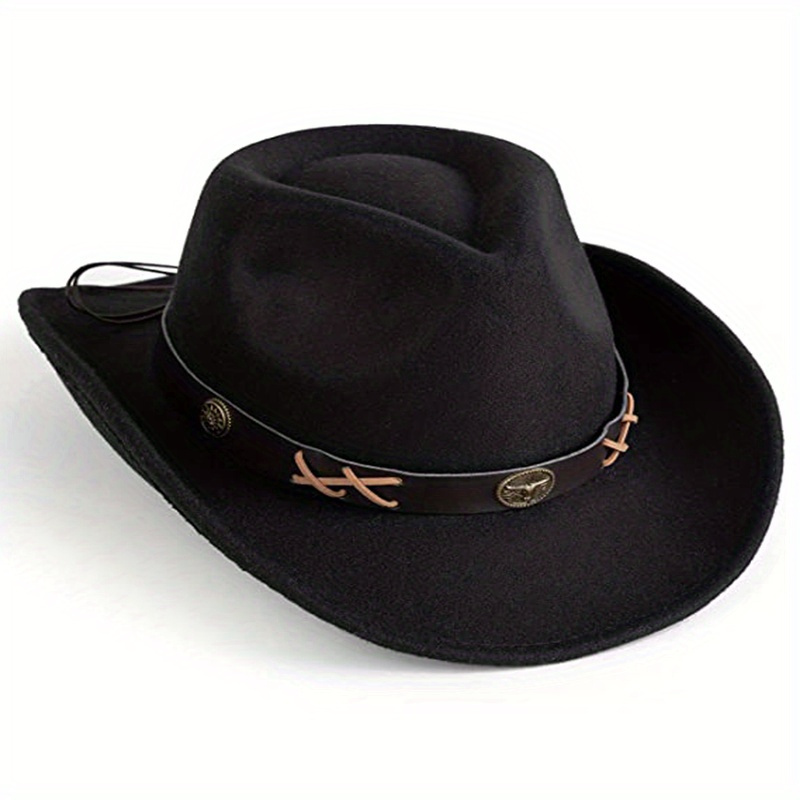 Black And Golden Cowboy Hat Boot Pattern Alloy Enamel Charm - Temu
