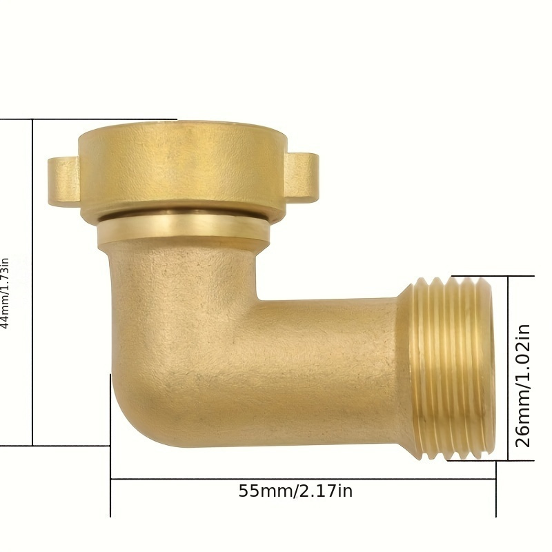 90 Degree Garden Hose Elbow With Shut Off Valve Ght Solid - Temu Canada