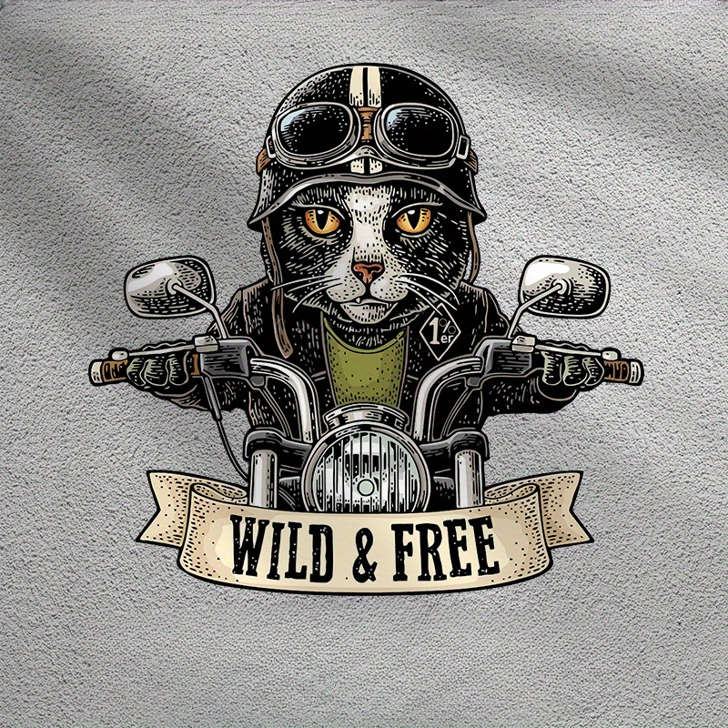 Cat Rider Cat Stickers Funny Motorcycle Body Styling Decoration Reflective Non Fading Decals