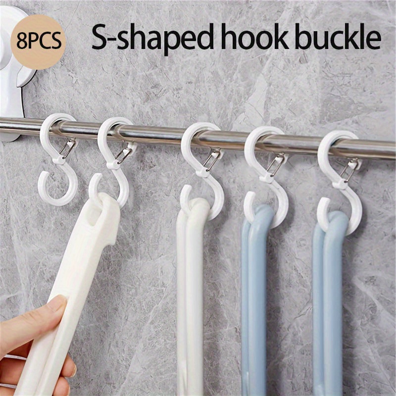 S shaped Hook Buckle Kitchen Bathroom Crossbar Hook No - Temu