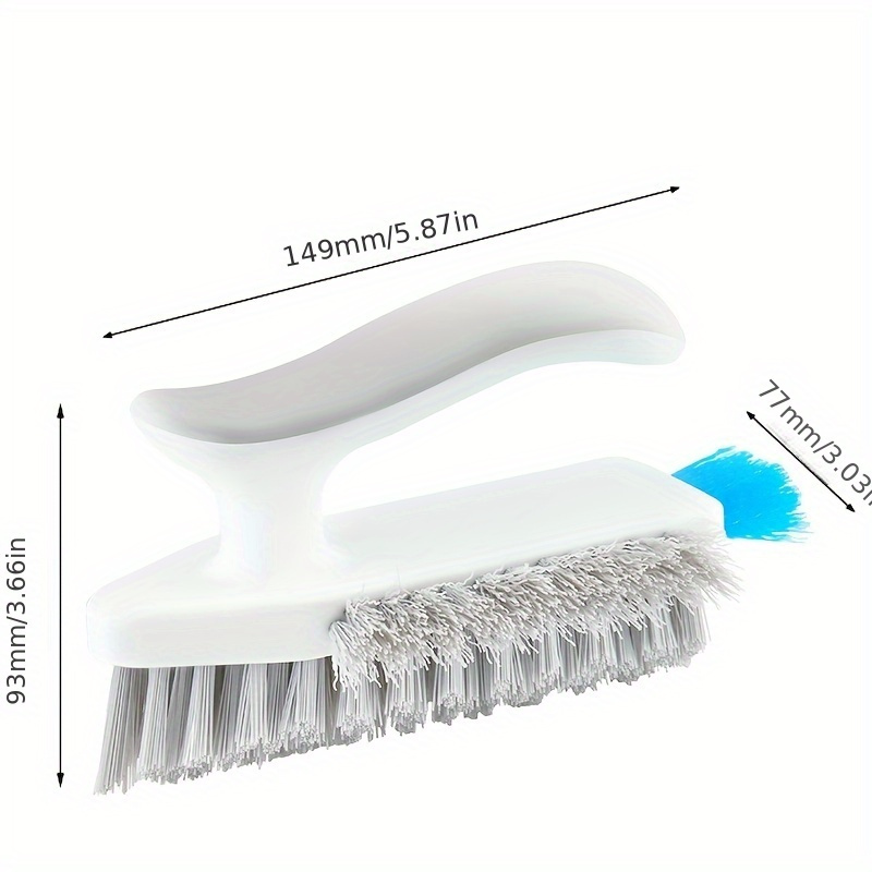 1pc PP Gap Cleaning Brush, Minimalist Yellow Long Handle Gap Brush