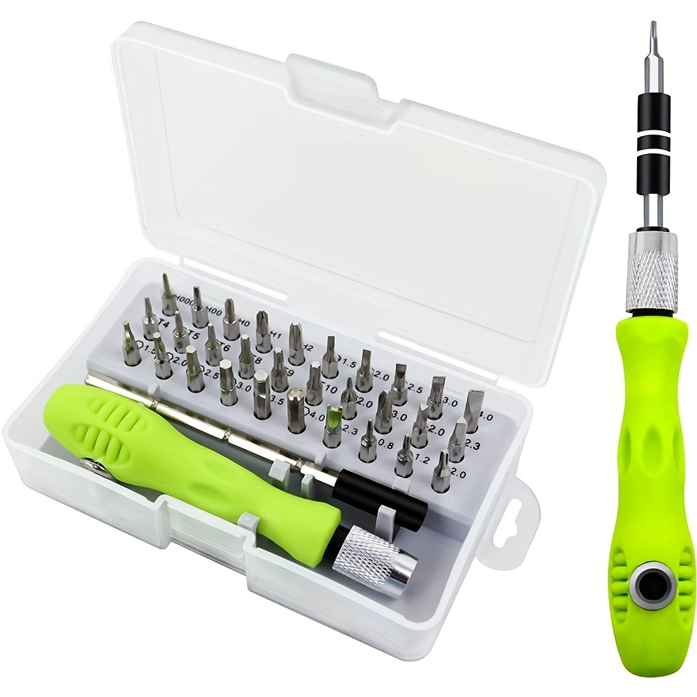 

1 Set 32 In 1 Small Screwdriver Set, Mini Magnetic Screwdriver Set-contains Bits Precision Repair Tool Kit, Torx Screwdriver Tool Sets For Eyeglass, Watch, Phones, Laptop, Computers, Toys