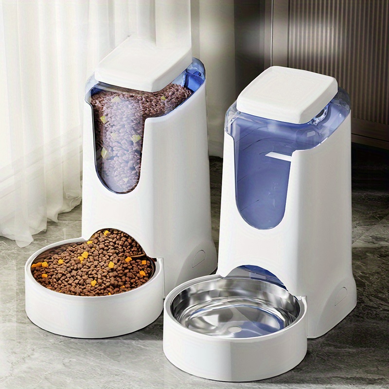 Large Capacity Dog Automatic Water Dispenser/food Feeder - Temu