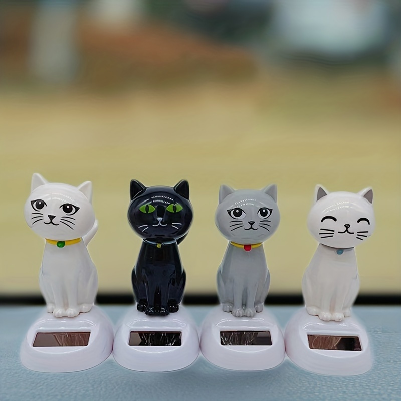 Cartoon Cat Car Review Mirror Decor, Cute Cat Figurine, Kawaii Car  Dashboard Ornament, Cat Desktop Ornament, Car Accessories, Car Interior 