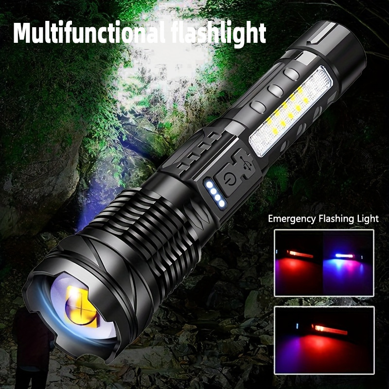 Alonefire X004 4 Couleur Puissante Lampe de poche Multicolore LED
