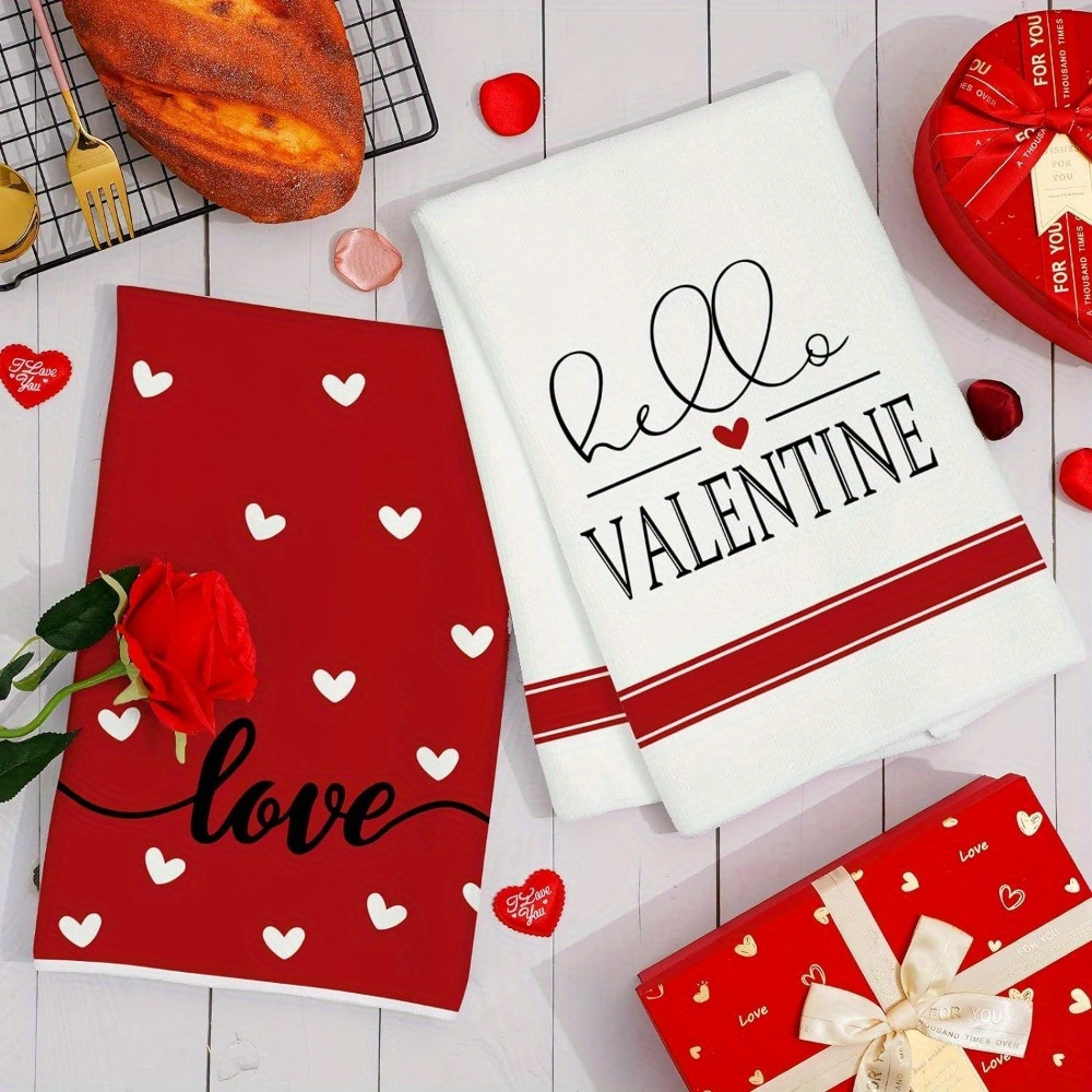 Valentine hand online towels