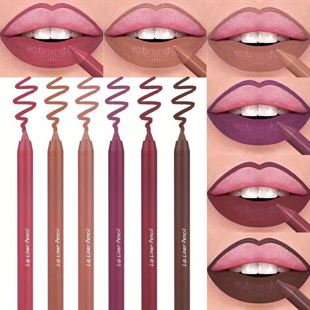 1pc wasserdichte matte Lippenstift Lip Liner Make-up Kontur Tönung