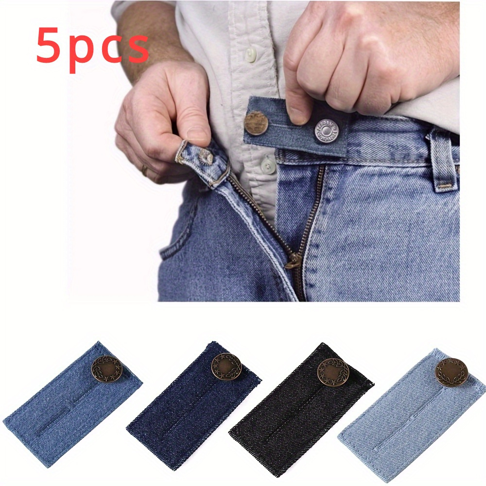 Extensions de ceinture élastiques réglables pour pantalons, extenseur de  pantalon de grossesse, bouton de jean, femmes