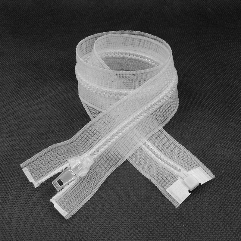 Image of 1pc 20/80cm 5# Resin Zippers Transparent Open Close End Plastic Puller Zipper For Sewing Jacket Clothes Bags Accessories
