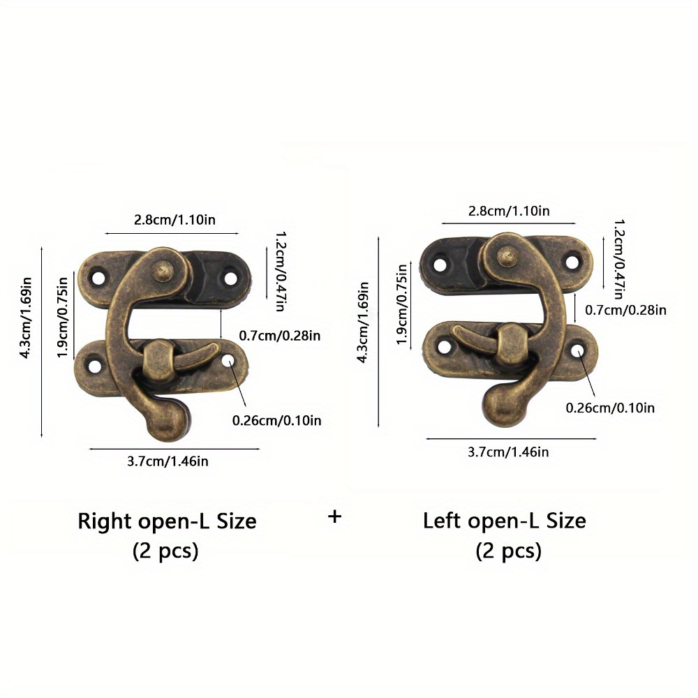 Metal Mini Swing Arm Clasp Latch Vintage Style Hasp Hook - Temu