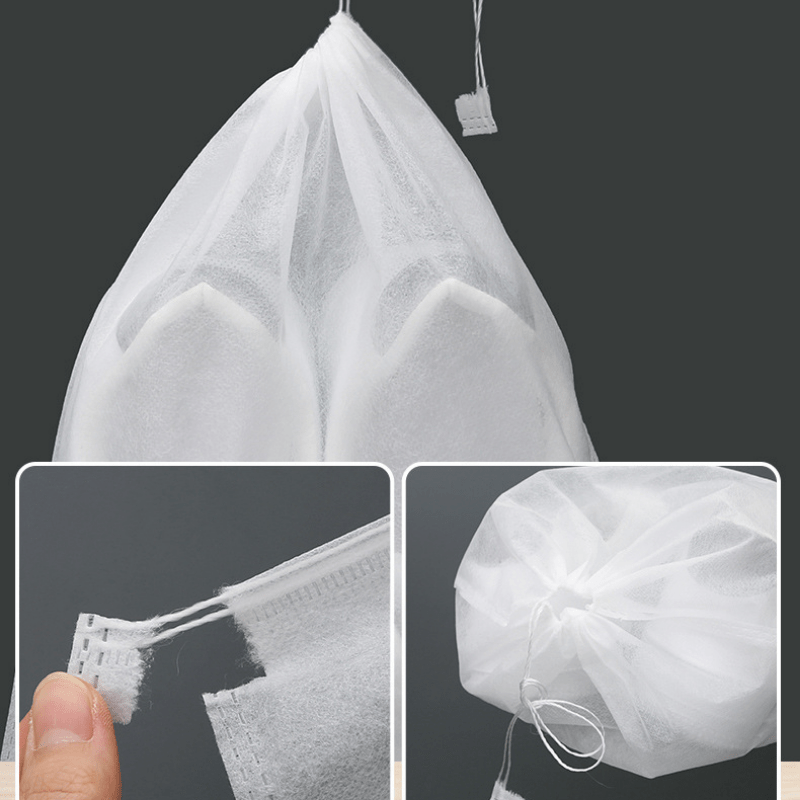 5pcs Portable Shoe Drawstring Storage Bag Travel Shoe Bag Dust Proof Shoe Bag