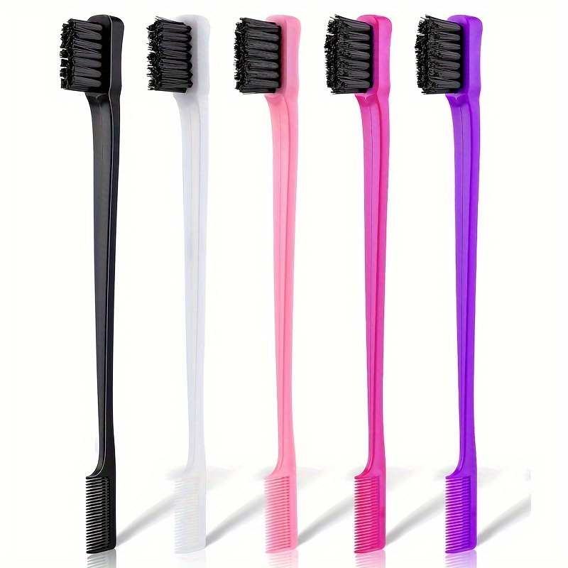 Mustache Brush Hair Edge Brushes 2-in-1 Edge Hair Brush Comb
