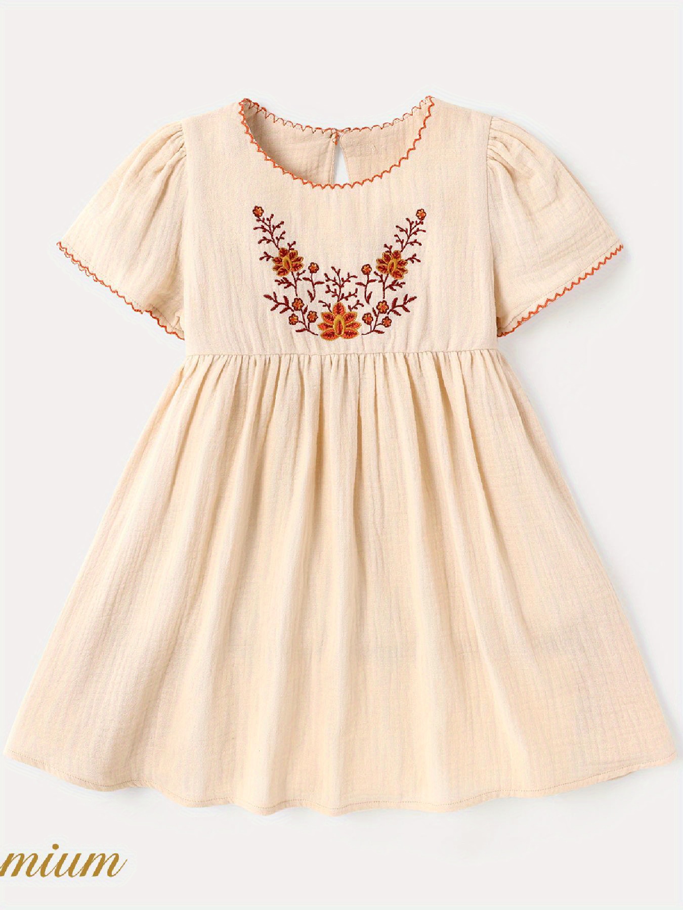 Toddler Girl Floral Print Short-sleeve Dress