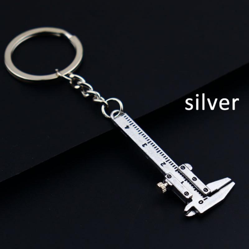 1pc Portable Mini Caliper Tools, Key Ring Alloy Caliper, Key Chain Calipers, Measuring Gauging Tools, Ornaments Rulers 0.0-1.57inch