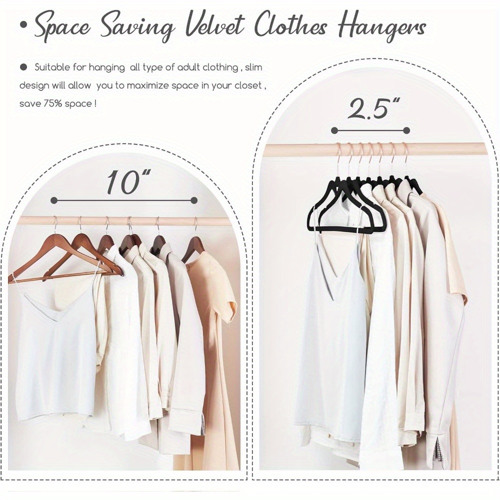 Velvet Hangers, Non Slip Flocked Felt Hangers, Sturdy Velvet Clothes Hangers,  Cute Heart Hangers, Heavy Duty Coat Hangers, Space-saving Ultra Slim Hangers  For Clothes Shops - Temu