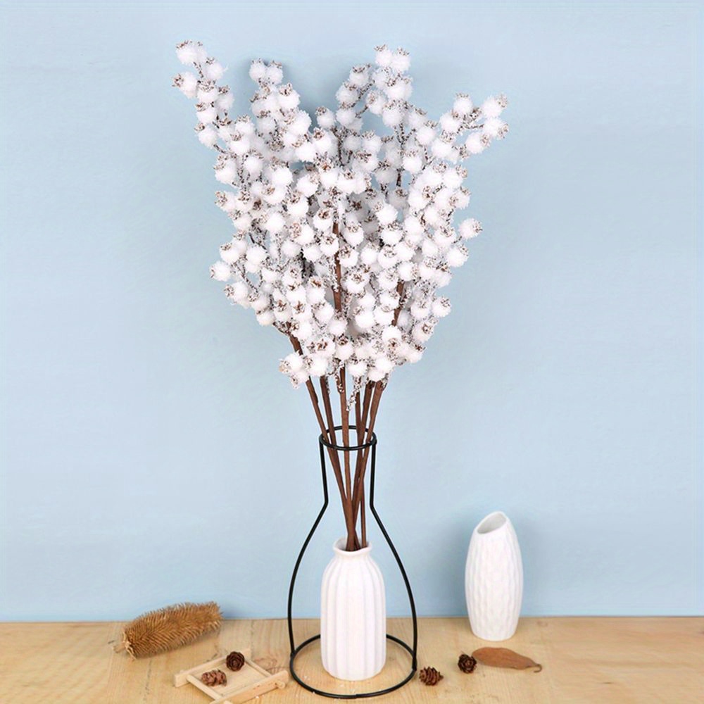 

1pcs Artificial Stems For Thanksgiving Decor, Berry , For Arrangements & Home Crafts, Ideal For Tree Decoration