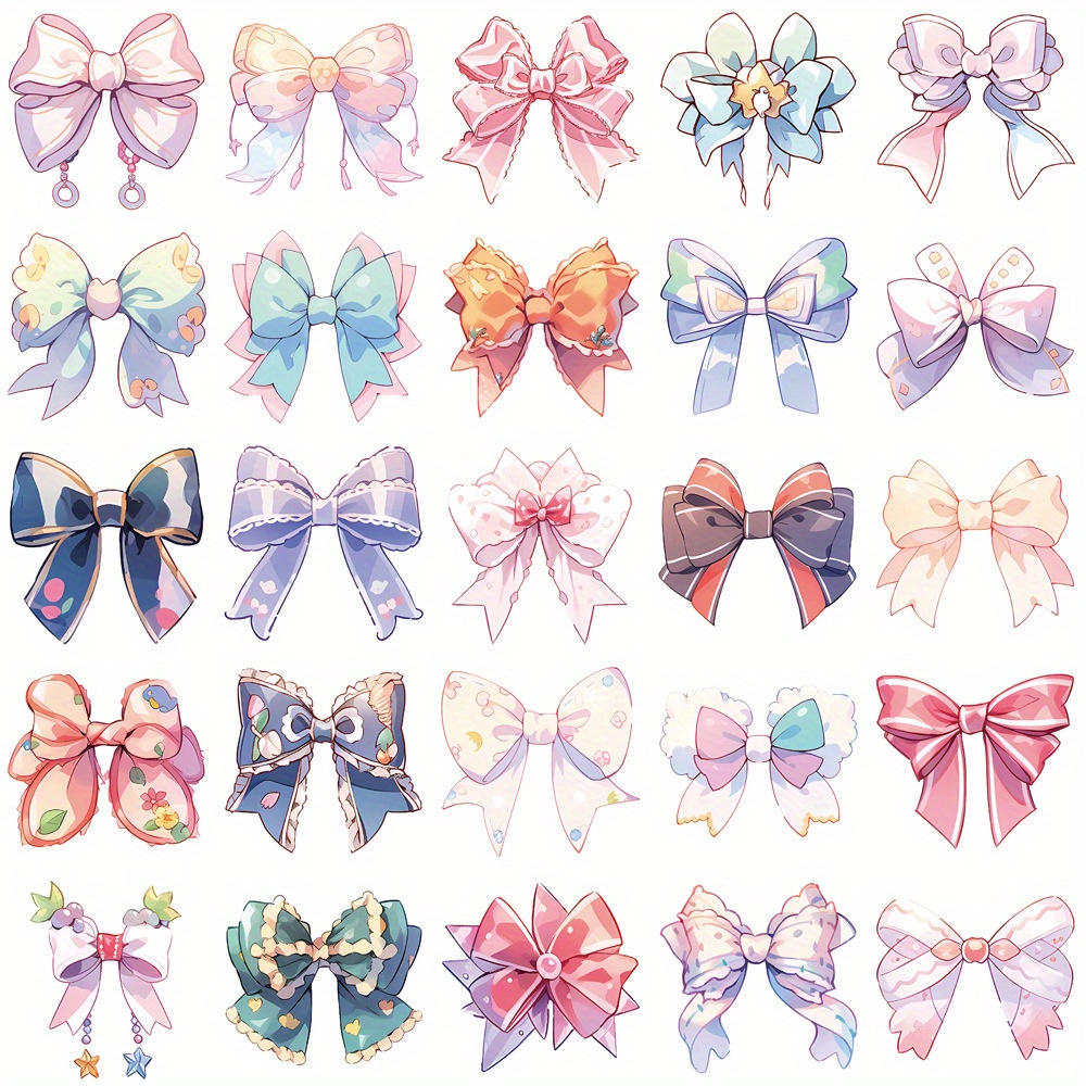 Colorful Bow Stickers Decoration For Laptop Guitar Case - Temu