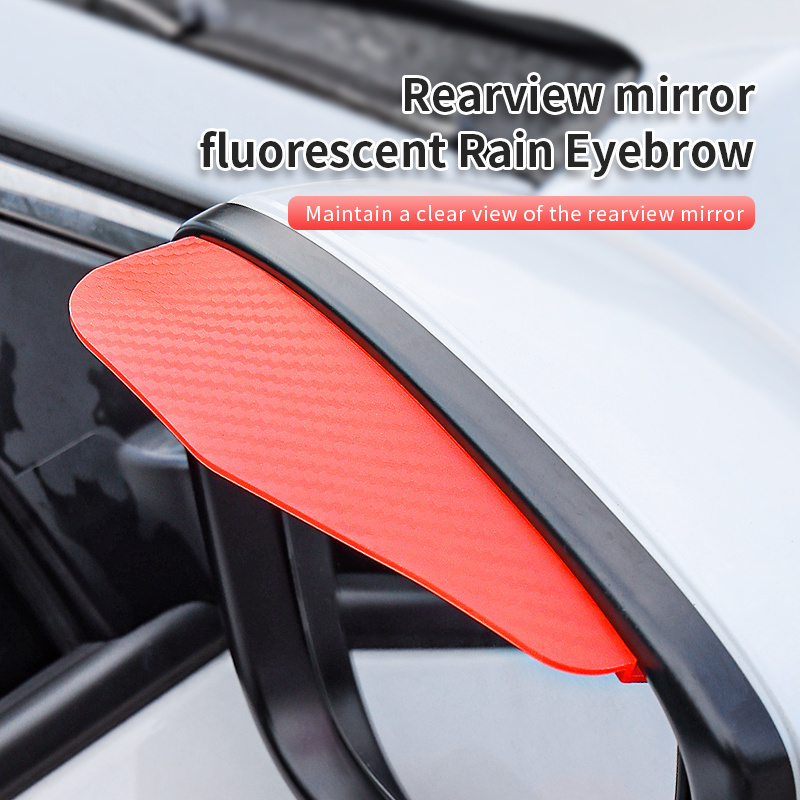 2pcs Auto rückspiegel Regen Augenbraue Visier Carbon Fiber - Temu