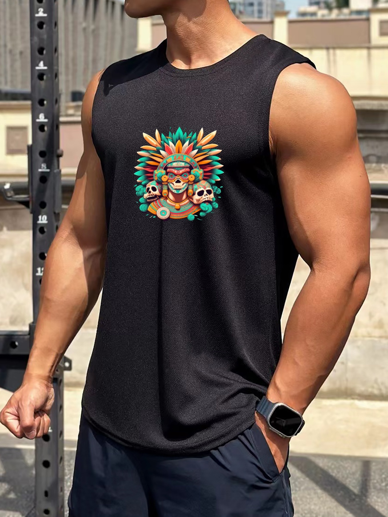Camiseta Sin Mangas De Fitness De Los Hombres - Temu Chile