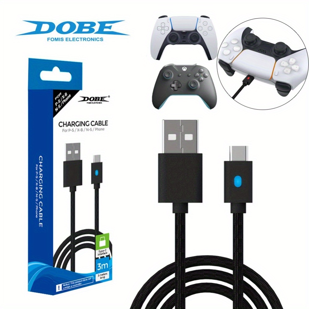 Cable USB charge pour Manette playstation Sony PS4 XBOX One chargeur  recharge 3M