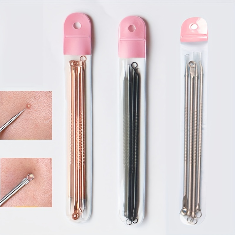 Acne Comedone Zit Blackhead Extractor Tool Kit Nose Face - Temu Canada