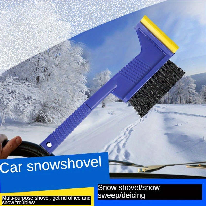 Automotive Cow Tendon Three In One Long Handle Snow Remover Multifunctional  Detachable Snow Brush Car Products Outdoor With Hammer For Ice Removal