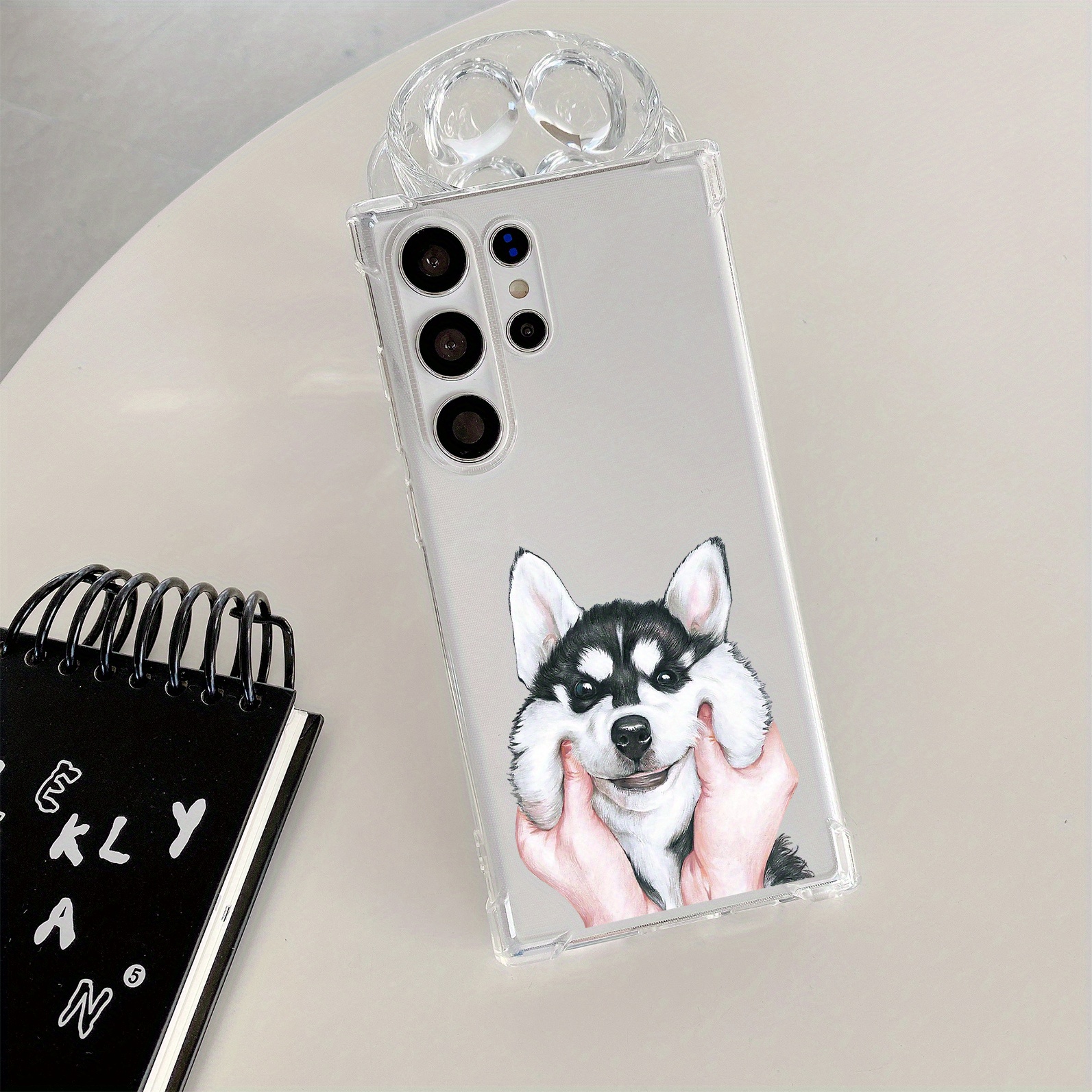 Cute Husky Dog Pattern Four Corners Anti drop Camera Temu