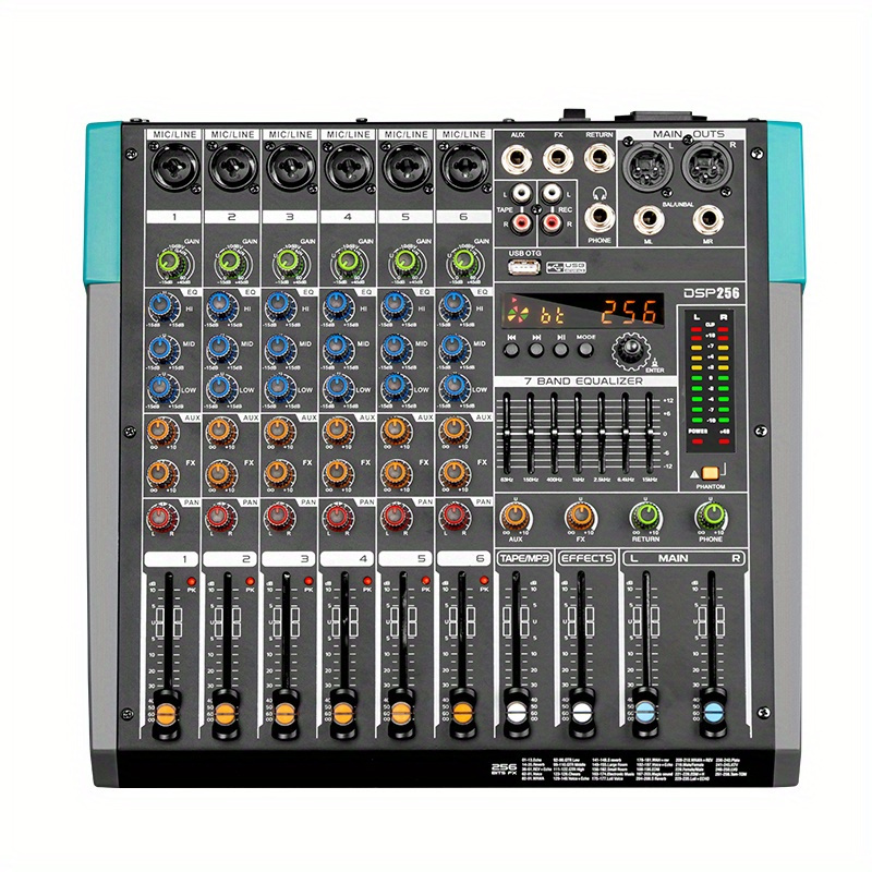 SoundTech 6150 Powered Mixer 6 channel Reverb, effects 300Watt