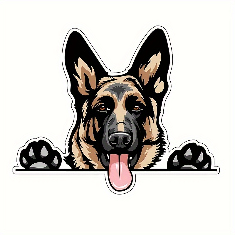 German Shepherds Decal Smiling Dog Variety Bumper Decal - Temu