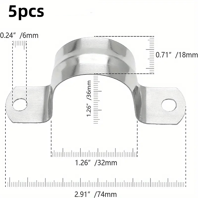 Metal pipe deals strap clamps