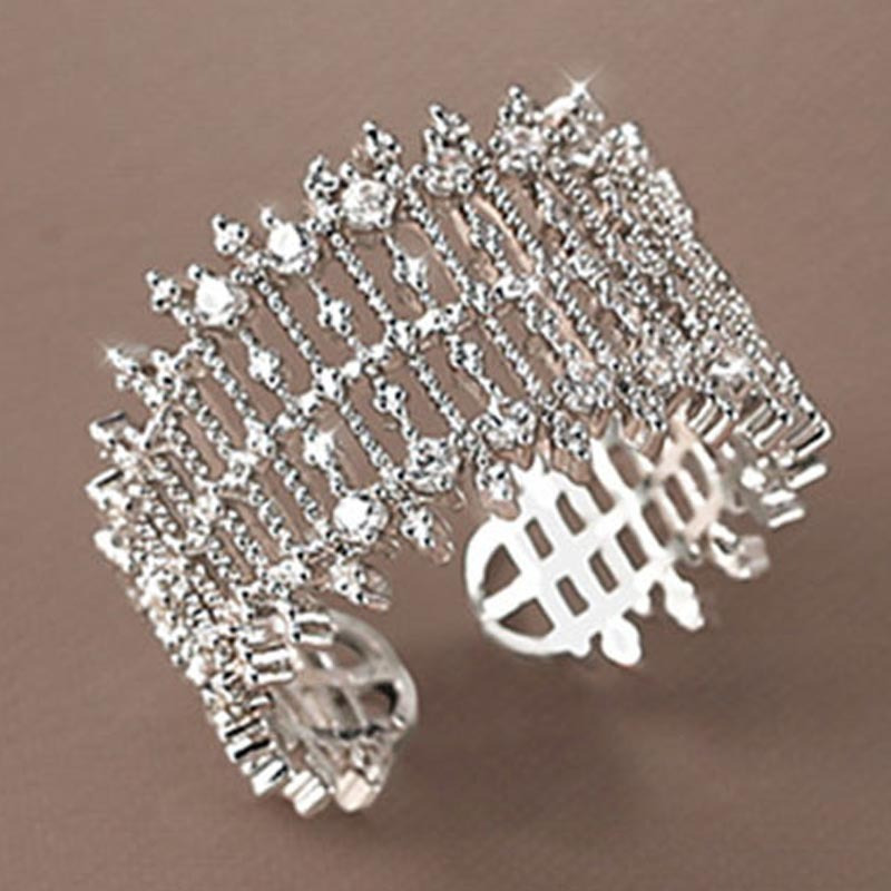 

Mesh Zirconia Simple Personality Fashion Index Finger Ring